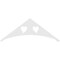 Ekena Millwork Pitch Winston Architectural Grade PVC Gable Pediment, 60"W x 22 1/2"H x 1"P (9/12) GPP060X023X100WIN - alternate 2
